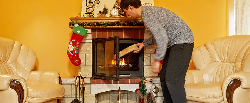 Rusted Metal Fireplace Restoration in Alliance, Ohio